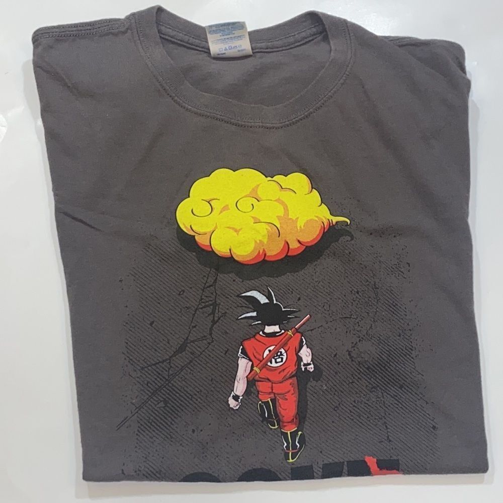 Goku Dragonball Z Vintage Gildan Heavy Cotton Polo Men Size Xl